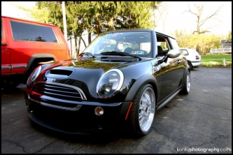 Mini cooper s black with BBS