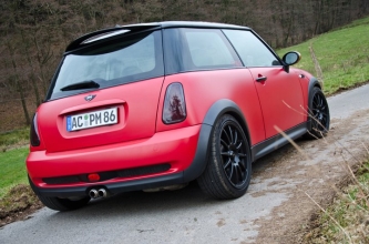 cooper s rosso opaco 