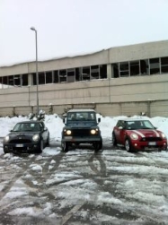 siamo attrezzati anche con la neve!! ma chi ce ferma?!!?!