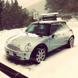 Prima neve per la minetta!
