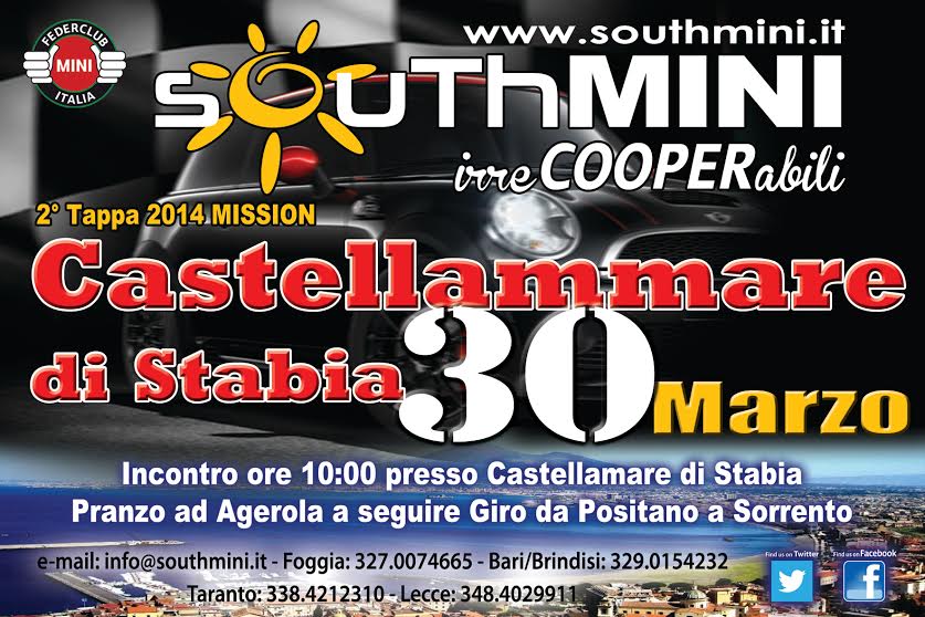 II tappa TOUR 2014 sOuThMINI irreCOOPERabili – Castellammare di Stabia, domenica 30 marzo
